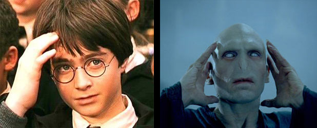 Cuando Voldemort está enfurecido, la cicatriz no deja de palpitar, ocasionándole fuertes migrañas a Harry.